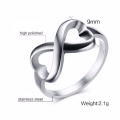 Moda Infinite Steel Women&#39;s Infinite Design Rings Jewelry